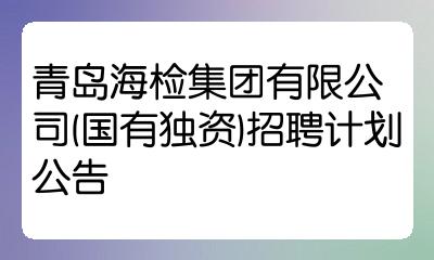 青岛海检集团(青岛海检集团人力资源部长)